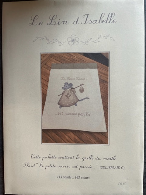 Fiche broderie "La souris"