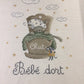 Fiche broderie "bébé dort"